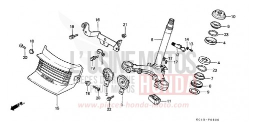 LENKSCHAFT/HUPE (CB125TDC/TDE) CB125TDC de 1982